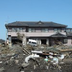 Minami Soma luxurious house in heap of rubble