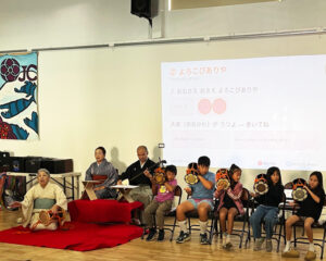 ふじの会がガーデナ・バレーJCI日本語クラスで「お囃子ワークショップ」を開く。2026年10月24日撮影（写真提供：ふじの会）